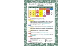 Calendario actividades Mayo Vistabella